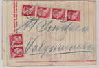 798)lettera Con 6x20c.imperiale Da Barrafranca A Valguarnera Il 17-10-1944 - Marcophilie