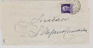 800)lettera Con 50c. Imperiale Senza Fasci Da Caltanissetta A S. Stefano Camastra Il 28-3-1945 - Marcophilie