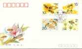 China, FDC,insects, Bee - Bienen