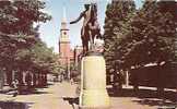 PAUL REVERE PARK SHOWING OLD NORTH CHURCH AND STATUE OF PAUL REVERE . BOSTON. - Boston