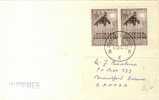 8630  LETTRE BELGE 1957 - Ours