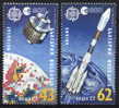 3916 Bulgaria 1991 EUROPA CEPT Space MNH /Meteosat Ariane (rocket) Wettersatellit Meteosat Tragerrakete Ariane - Other (Air)