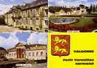 VALOGNE -  Petit Versailles Normand -   3 Vues Et Blason - Valognes