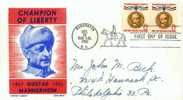 A00025 - Enveloppe Fdi Fdc - Etats-unis - 26-10-1960 - Gustaf Mannerheim - Other & Unclassified