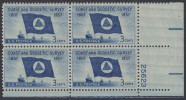 !a! USA Sc# 1088 MNH PLATEBLOCK (LR/25623) - Coast And Geodetic Survey - Ongebruikt