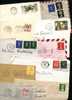 20 English Stamped Envelopes, Travelled In England And Out To Different Foreign Countries. - Sammlungen