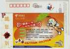 Cartoon Honeybee,Bee,China 2005 Jiangsu Telecom Health Life Advertising Pre-stamped Card - Abeilles