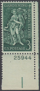 !a! USA Sc# 1100 MNH SINGLE From Lower Right Corner W/ Plate-# 25944 - Gardening - Ongebruikt