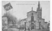 01 )) MONTLUEL, Eglise Notre Dame, Ed Morel, ANIMEE (+ Publicité Aiguebelle Sur Le Mur à Gauche) - Montluel