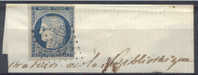 Lot N°5297  N°4 Bleu/fragment Oblit PC1354 FUMEL (45) - 1849-1850 Cérès