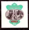 Tonga 1977 Odd Shaped, Die Cut, 50s Silver Jublee, Royal, King & Queen # 1721 - Tonga (1970-...)