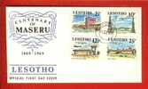 LESOTHO 1969 FDC Maseru 67-70 - Lesotho (1966-...)