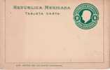 MEXIQUE - ENTIER POSTAL 2 CENTAVOS VERT - Mexique