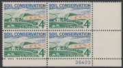 !a! USA Sc# 1133 MNH PLATEBLOCK (LR/26423) - Soil Conservation - Nuevos