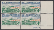 !a! USA Sc# 1133 MNH PLATEBLOCK (LR/26423) - Soil Conservation - Ungebraucht