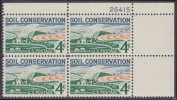 !a! USA Sc# 1133 MNH PLATEBLOCK (UR/26415) - Soil Conservation - Neufs