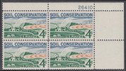!a! USA Sc# 1133 MNH PLATEBLOCK (UR/26410/a) - Soil Conservation - Unused Stamps