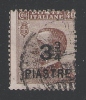 COSTANTINOPOLI-Uffici Postali All´estero-1922: Valore Usato Da 40 C.bruno (cat.61) Soprastampato 3,3/4 Piastre- DC0755. - Europa- Und Asienämter