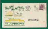 USA - SOUTH DAKOTA - 44th ANNIVERSARY ADMITTED TO UNION - 1933 PIERRE COMM CACHETED COVER - Event Covers