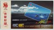 Dolphin,CN06 Bank Of China Credit Card Business Advert PSC Unused Some Colour Set-off On Reserve Side - Dolphins