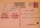 A00007 - Entier Postal - Changement D'adresse N°8 FN Bericht Van Adresverandering - Aviso Cambio De Direccion