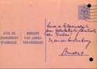 A00007 - Entier Postal - Changement D´adresse N°12 FN De 1964 - Bericht Van Adresverandering - Aviso Cambio De Direccion