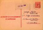 A00007 - Entier Postal - Changement D'adresse N°14 F De 1967 - Bericht Van Adresverandering - Avviso Cambiamento Indirizzo