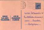 A00007 - Entier Postal - Changement D'adresse N°20 NF De 1975 - Bericht Van Adresverandering - Adreswijziging