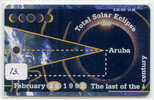 ARUBA (13) Télécarte  Eclipse Solar - Aruba