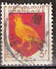 Timbre France Y&T N°1004 (01) Obl.  Armoirie De L´Aunis.  3 F. Brun, Rouge Et Jaune. Cote 0,15 € - 1941-66 Coat Of Arms And Heraldry