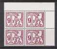 Belgie TX81P (**) In Blok Van 4. - Timbres