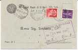 907)cartolina Con 20c.imperiale+1£ Aerea Da Siena A Sovicille Il 23-5-1945 - Marcofilie