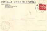908)cartolina Con 1£ Imperiale Senza Fasci  Vicenza  Il 29-12-1945 - Marcofilie