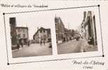 Cpc 254 - PONT De CHERUY - Rue De La Liberté Et Place Du Coursantin  (38 - Isère) - Pont-de-Chéruy