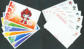 2007 CHINA PP148 2008 OLYMPIC GAME MASCOT-FUWA P-CARD 6V - Verano 2008: Pékin