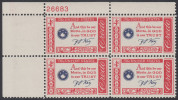 !a! USA Sc# 1142 MNH PLATEBLOCK (UL/26683/a) - American Credo: Key - Ungebraucht