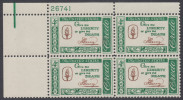 !a! USA Sc# 1144 MNH PLATEBLOCK (UL/26741/a) - American Credo: Henry - Ungebraucht