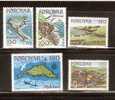 Geology, Mykines Island, Map, Coast 5V MNH** 1978 Faroe Island # 1704 - Inseln