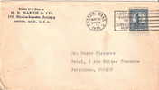 LETTRE COMMERCIALE HARRIS & CO. De BOSTON MASS. USA Pour PERPIGNAN En 1935 - Affranchissement N° 232 YT Th. ROOSEVELT - Cartas & Documentos