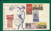 SPORTS - OLYMPICS - ROMA 1960 -  FDC Scott # 773/7 - Sass # 861/5 - Zomer 1960: Rome