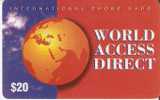 TARJETA WORLD ACCESS DIRECT DE 20$ (MUNDO) - Altri & Non Classificati