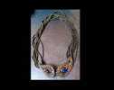 CollierCREATEUR Années 80 / Vintage French Creator Copper Necklace - Halsketten