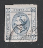 ITALIA Regno -1863: Effigie Vittorio Emanuele II° -Valore Usato Da 15 C. Azzurro II° Tipo, In Buone Condizioni - DC0763. - Oblitérés