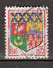 Timbre France Y&T N°1230A Obl (01).  Armoirie D´Oran.  5 C. Polychrome. Cote 0,15 € - 1941-66 Coat Of Arms And Heraldry