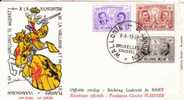 Belgium 8.6.1957 Fdc - 1951-1960