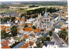 BONSECOURS 76 CPSM DENTELEE COULEUR PANORAMA VUE AERIENNE - Bonsecours