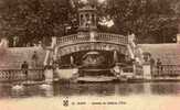 CPA. ANIMEE. DIJON. CASCADE DU CHATEAU D´EAU. DATEE 1920. - Châteaux D'eau & éoliennes