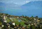 CPSM. CHEXBRES. (BALCON DU LEMAN) AVEC AU FOND A DROITE,LES ALPES DE SAVOIE. - Chexbres