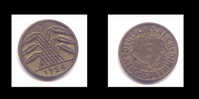 5  REICHSPFENNIG 1924 J - 5 Rentenpfennig & 5 Reichspfennig