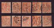 Frankrijk Nr 117 Gestempeld 10 Ex - Used Stamps